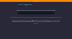 Desktop Screenshot of alexanderplatz.it